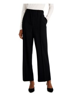 Petite Wide-Leg Pull-On Drapey Pants, Created for Macy's