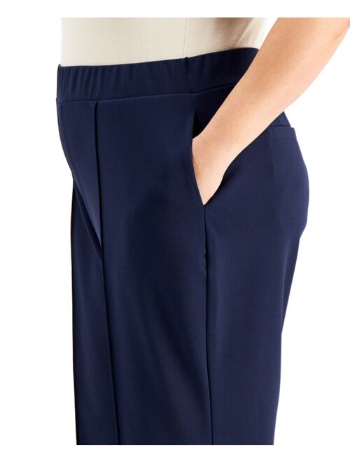 Alfani Plus Size Pull-on Straight Pants, Created for Macy's