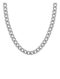 Eve's Jewelry Men's Stainless Steel Fox Chain Necklace