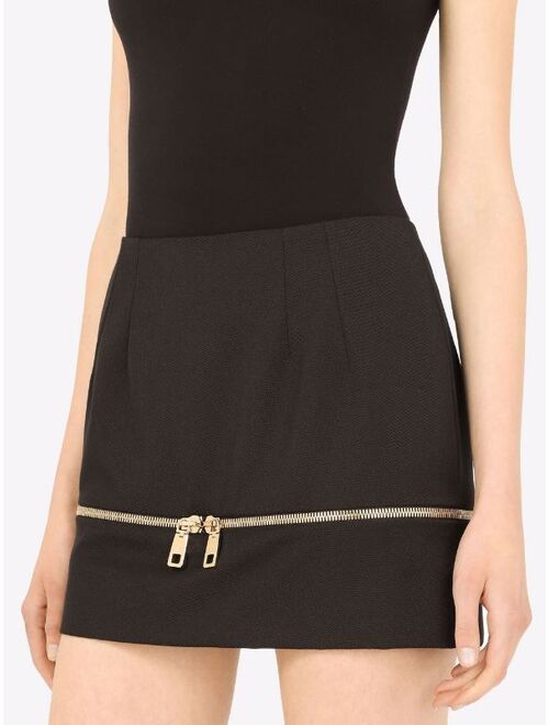 Dolce & Gabbana zip-detail A-line skirt