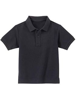 Toddler Boys' School Uniform Short Sleeve Pique Polo