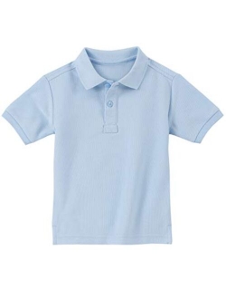 Toddler Boys' School Uniform Short Sleeve Pique Polo
