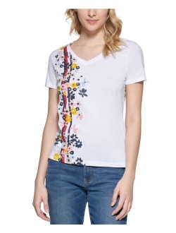 Floral Stripe T-Shirt