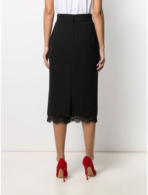 Dolce & Gabbana basket weave midi skirt
