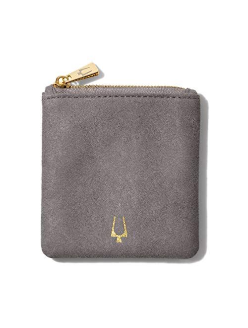 Bulova Mens Precisionist Stainless Steel Tuning Fork Chain Link ID Bracelet, Black Diamond Accent (Model J96B001M), Silver-Tone, Medium