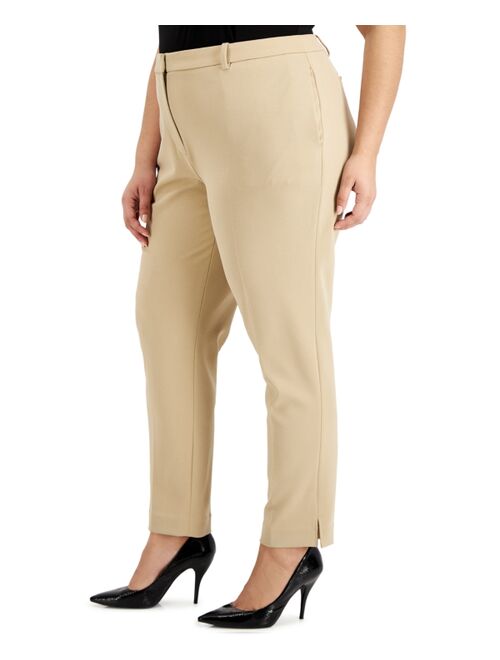 Alfani Plus Size Slit-Cuff Pants, Created for Macy's