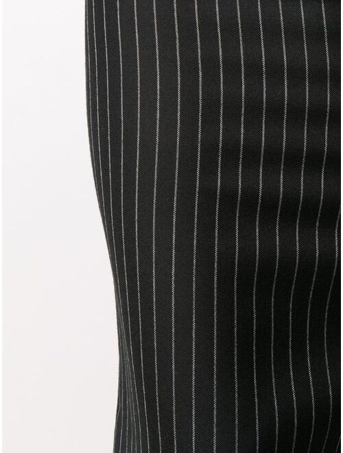Dolce & Gabbana pinstriped fitted midi skirt