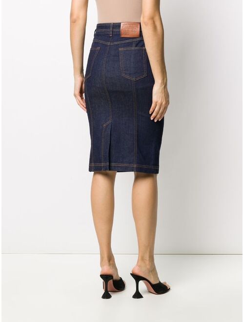 Dolce & Gabbana denim pencil skirt