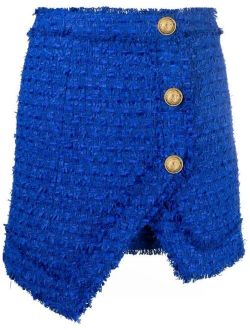 textured-tweed mini skirt