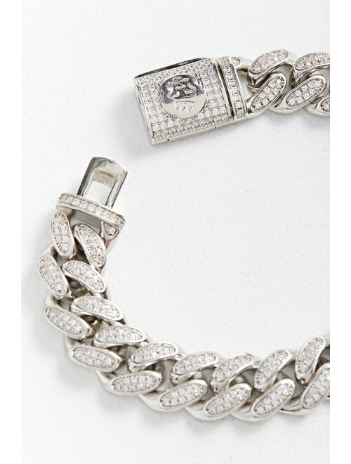 Urban outfitters King Ice 15MM Miami Cuban Link Bracelet