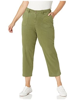 Women's Size Plus Straight Ankle Chino Pant