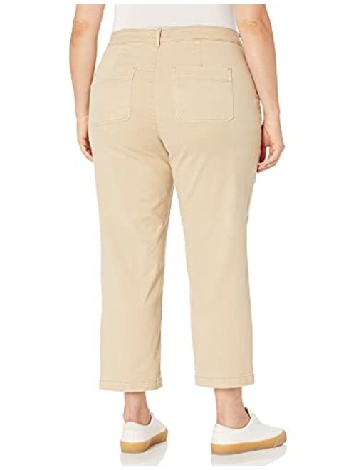 NYDJ Women's Size Plus Straight Ankle Chino Pant
