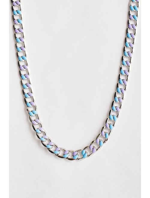Urban Outfitters Enamel Curb Chain Necklace