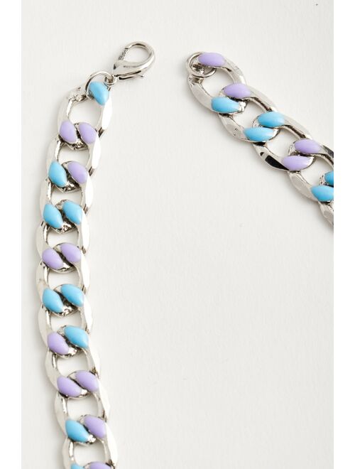 Urban Outfitters Enamel Curb Chain Necklace