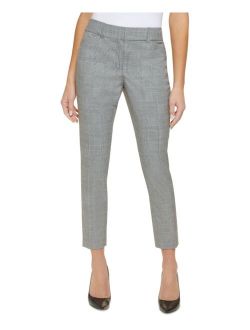 Plaid Flex Fit Ankle Pants