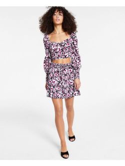 Floral Print Ruffled Skirt, Created for Macy's