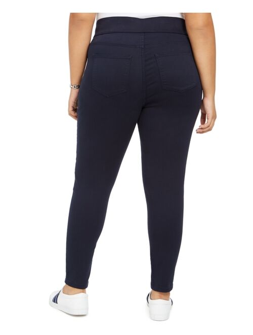 Tommy Hilfiger Plus Size Gramercy Sateen Ankle Pants, Created for Macy's