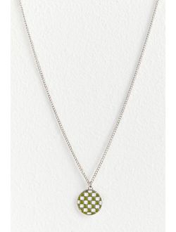 Checker Pendant Necklace