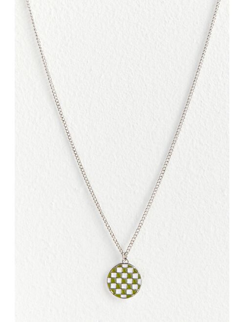Urban Outfitters Checker Pendant Necklace