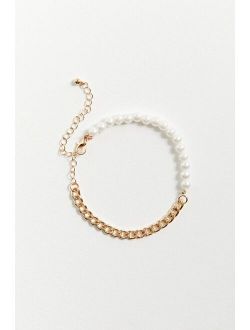 Pearl & Chain Bracelet