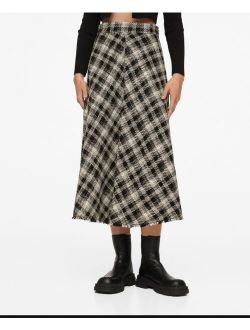 Women's Check Cotton Skirt