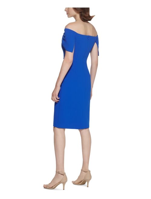 Vince Camuto Off-The-Shoulder Bow Bodycon Dress