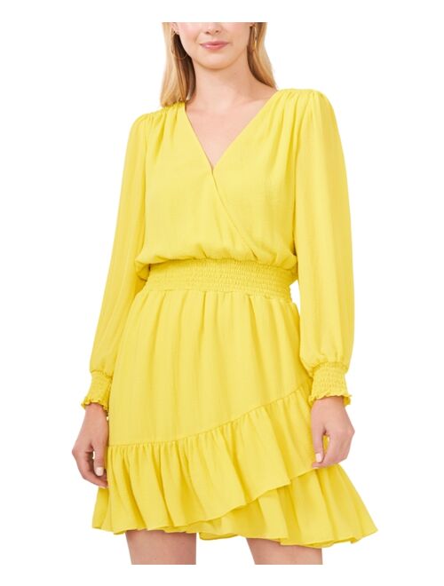 Vince Camuto Smocked-Waist Dress