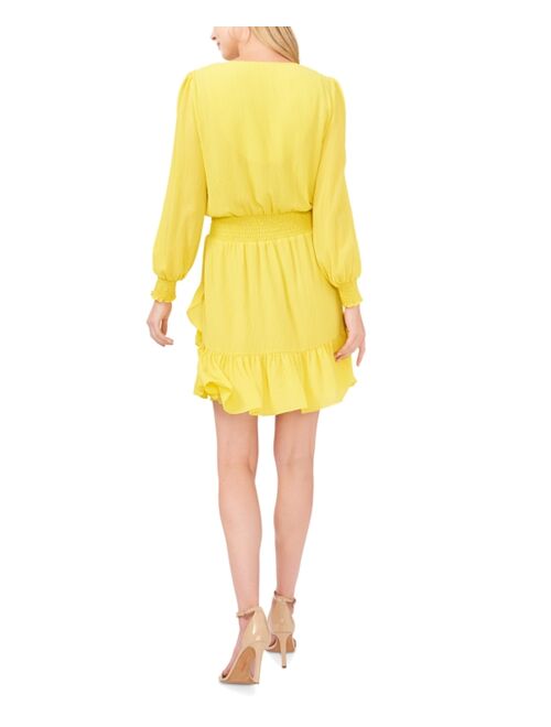 Vince Camuto Smocked-Waist Dress