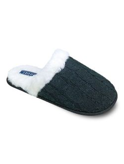 Cable Knit Women's Scuff Slippers