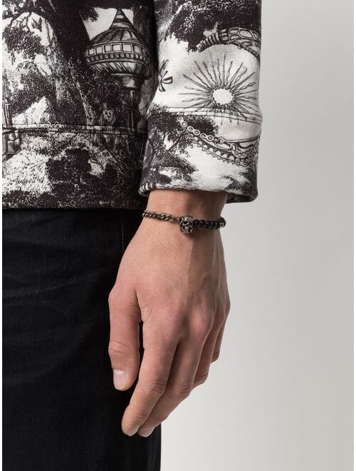Alexander McQueen skull chain bead bracelet