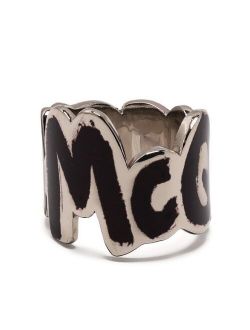 McQueen Graffiti Cut-Out Ring