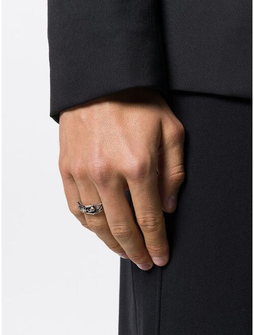 Alexander McQueen skeleton ring