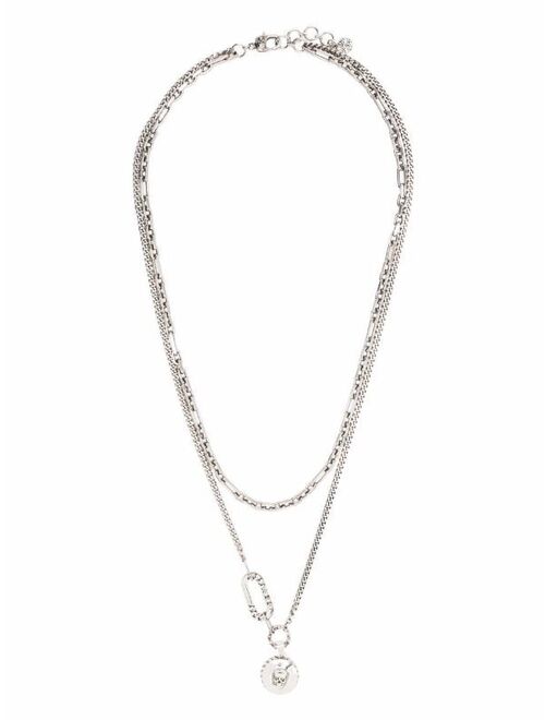 Alexander McQueen embossed-logo necklace
