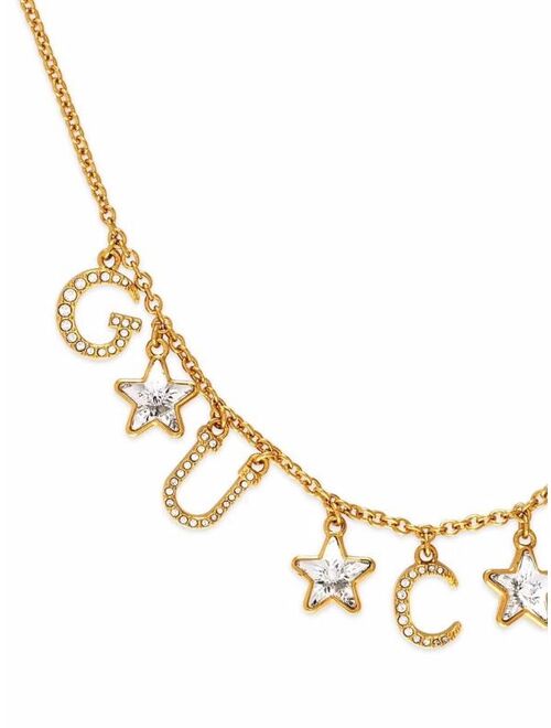 Gucci script necklace