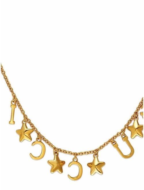 Gucci script necklace