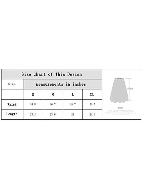 Urban CoCo Women's Basic Elastic Waist A-line Solid Flared Midi Skirt