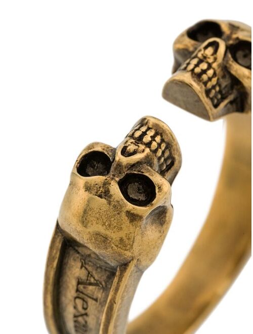 Alexander McQueen skull engraved ring