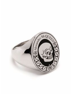 skull-logo signet ring