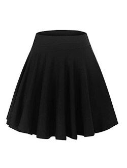 Women's Mini Skater Flared Skirt Printed and Solid Tennis Skirt
