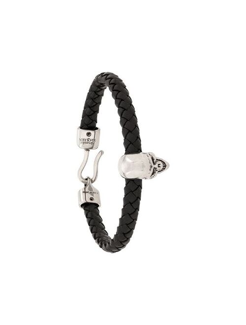 Alexander McQueen skull charm braided bracelet