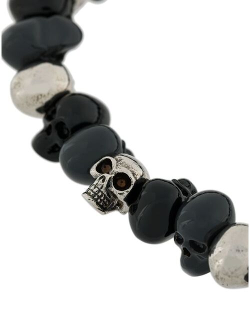 Alexander McQueen beaded skull bracelet