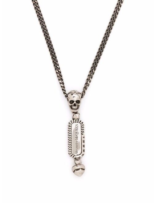 Alexander McQueen Skull charm chain necklace