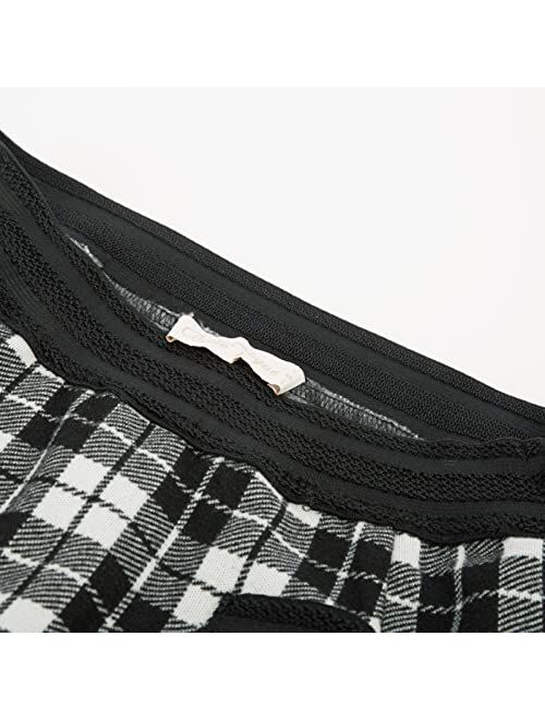 Belle Poque Women's High Waist Mini Skirt Tweed A-Line Pencil Skirt with Pocket