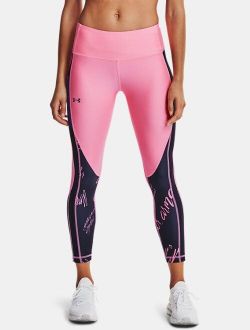 Women's HeatGear Armour Printed Ankle Leggings