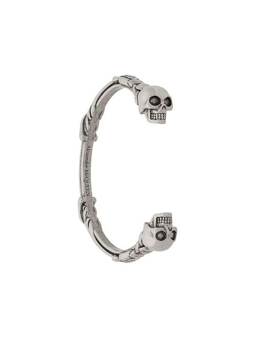 Alexander McQueen twin skull bracelet