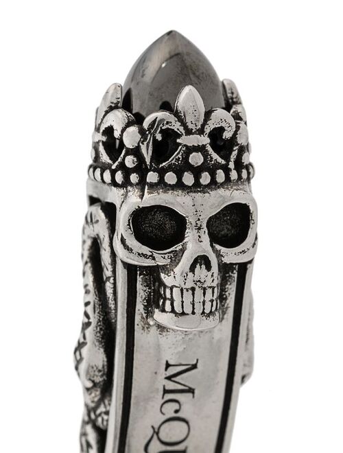 Alexander McQueen skull embellished cuff bracelet