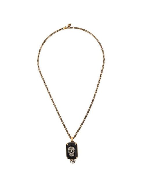 Alexander McQueen jewelled skull necklace