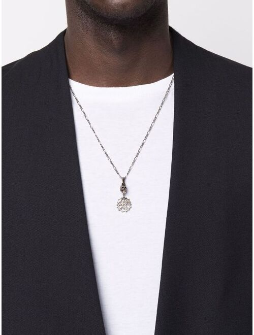 Alexander McQueen studded seal and skull necklace