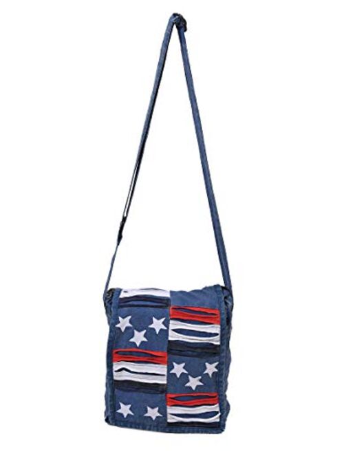 The Collection Royal Stars and Stripes Blue Mini Crossbody Bag