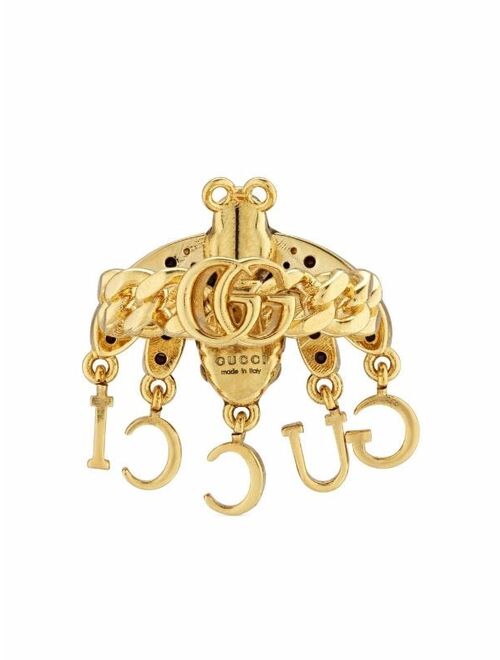 Gucci script bee ring